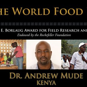 Kenyan economist Andrew Mude wins the 2016 Norman Borlaug Award for Field Research and&nbsp;Application
