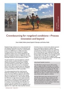 Crowdsourcing: an approach to revolutionize and improve rangeland&nbsp;monitoring